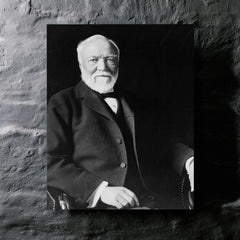 Andrew Carnegie metal print mockup