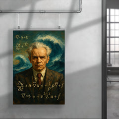 Andrey Kolmogorov before turbulent equations and waves poster 4