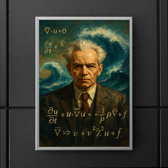Andrey Kolmogorov before turbulent equations and waves poster 5