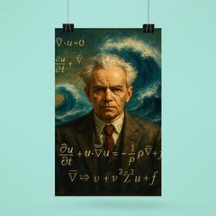 Andrey Kolmogorov before turbulent equations and waves poster 6