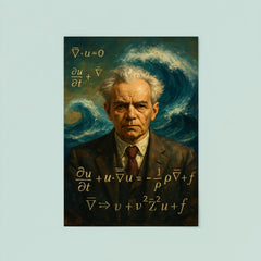 Andrey Kolmogorov before turbulent equations and waves poster 8