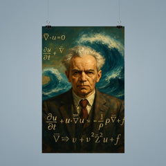 Andrey Kolmogorov before turbulent equations and waves poster 9