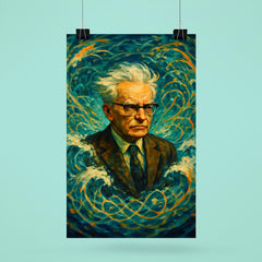 Andrey Kolmogorov under turbulent probability waves poster 6