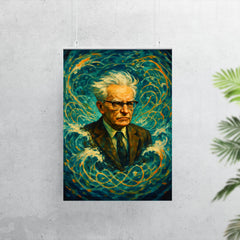 Andrey Kolmogorov under turbulent probability waves poster 7