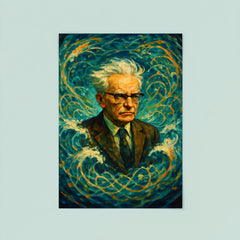 Andrey Kolmogorov under turbulent probability waves poster 8