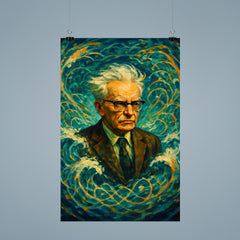 Andrey Kolmogorov under turbulent probability waves poster 9