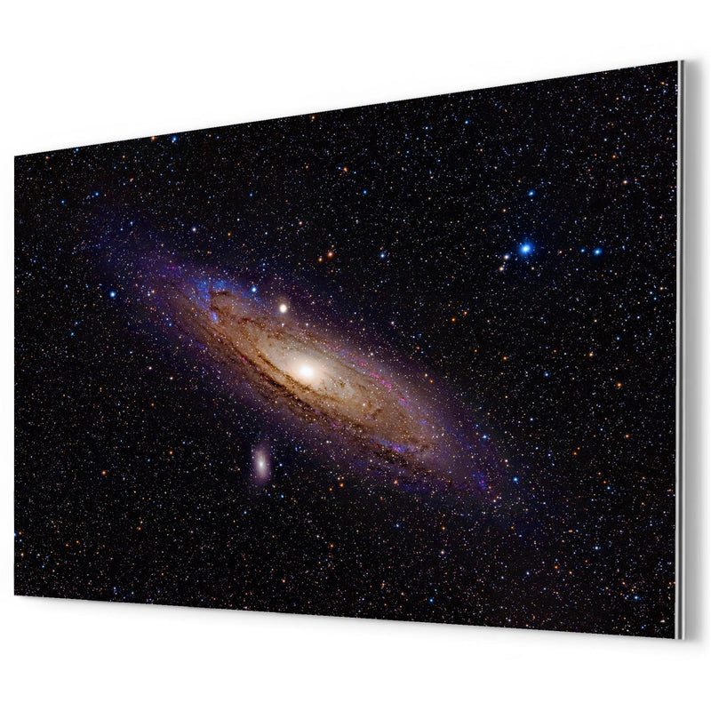 Andromeda Galaxy metal print mockup
