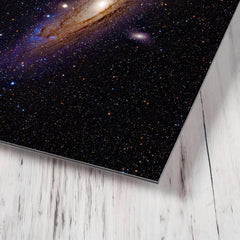 Andromeda Galaxy metal print mockup