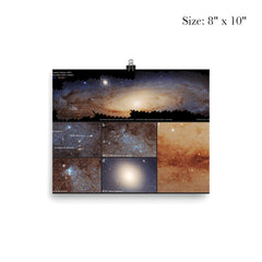 Andromeda Galaxy mosaic  Hubble 2015 poster 4