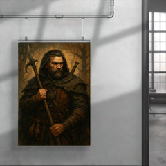 Andrzej Sapkowski inspired Slavic beast hunter original poster 4