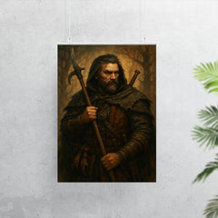 Andrzej Sapkowski inspired Slavic beast hunter original poster 7