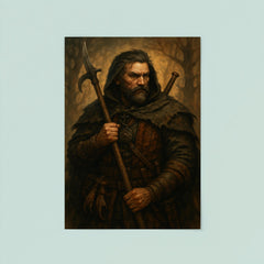 Andrzej Sapkowski inspired Slavic beast hunter original poster 8