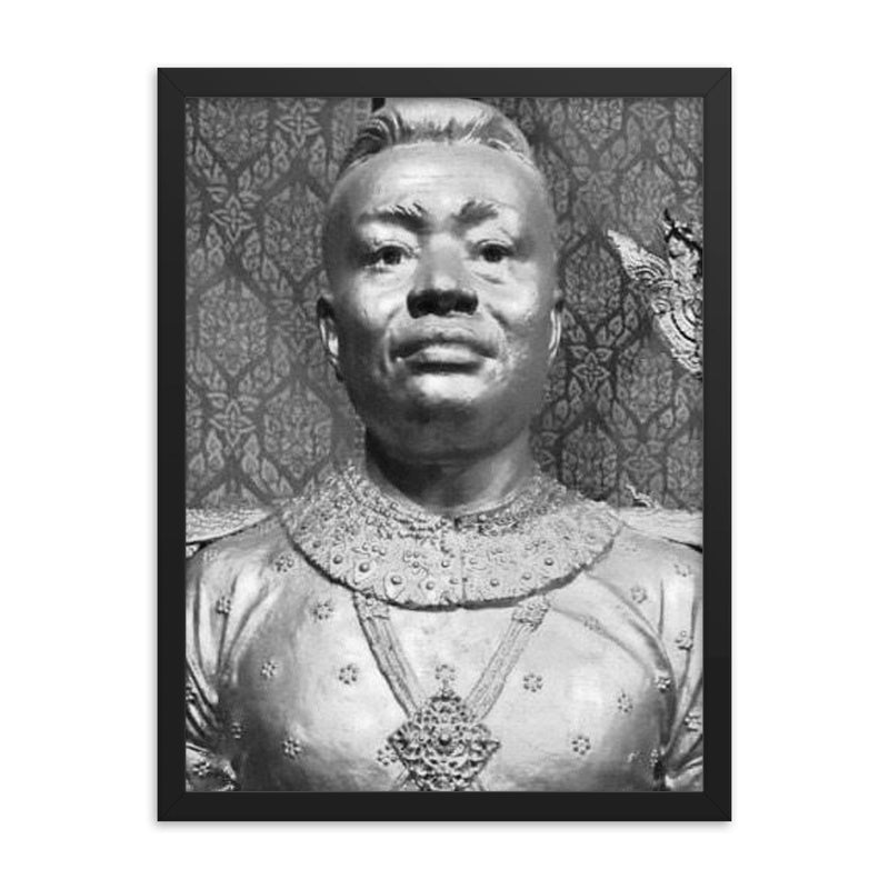 Ang Duong framed print on a plain backdrop in size 18
