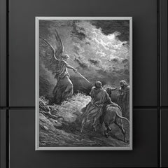 Angel Appears to Balaam by Gustave Dore, 1866 poster 5