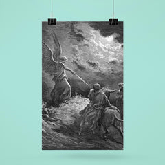 Angel Appears to Balaam by Gustave Dore, 1866 poster 6