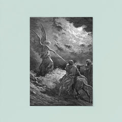 Angel Appears to Balaam by Gustave Dore, 1866 poster 8