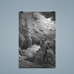Angel Appears to Balaam by Gustave Dore, 1866 poster 9