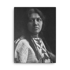 Angel De Cora canvas print on a plain backdrop in size 18"x24".