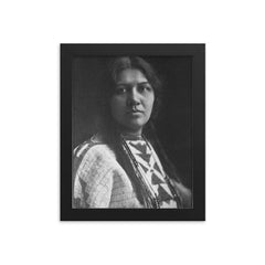 Angel De Cora framed print on a plain backdrop in size 8"x10".