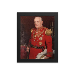 Angelo de Mojana di Cologna framed print on a plain backdrop in size 8"x10".