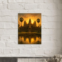 Angkor Wat metal print mockup