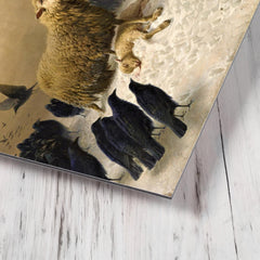 Anguish By August Friedrich Albrecht Schenck metal print mockup