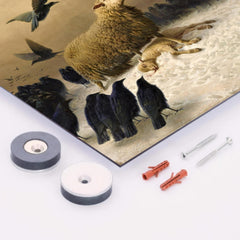 Anguish By August Friedrich Albrecht Schenck metal print mockup