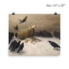 Anguish by August Friedrich Schenck, 1878 poster 2