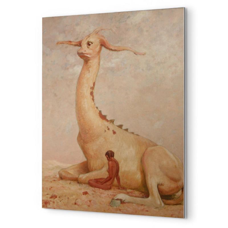 Animal and Man by Max Frey, 1931 metal print mockup
