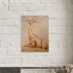 Animal and Man by Max Frey, 1931 metal print mockup