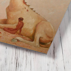 Animal and Man by Max Frey, 1931 metal print mockup