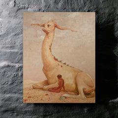 Animal and Man by Max Frey, 1931 metal print mockup