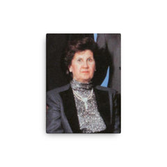 Anisa Makhlouf canvas print on a plain backdrop in size 12"x16".