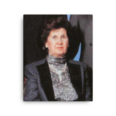 Anisa Makhlouf canvas print on a plain backdrop in size 16"x20".