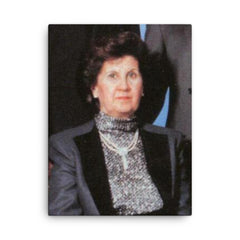 Anisa Makhlouf canvas print on a plain backdrop in size 18"x24".