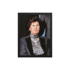 Anisa Makhlouf framed print on a plain backdrop in size 12"x16".