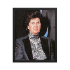 Anisa Makhlouf framed print on a plain backdrop in size 16"x20".