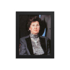 Anisa Makhlouf framed print on a plain backdrop in size 8"x10".