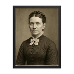 Ann Bullock framed print on a plain backdrop in size 18"x24".