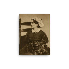 Ann Pamela Cunningham canvas print on a plain backdrop in size 12"x16".