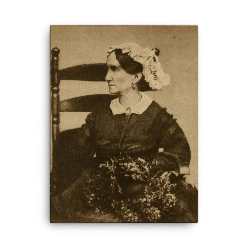 Ann Pamela Cunningham canvas print on a plain backdrop in size 18