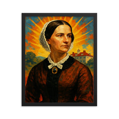 Ann Pamela Cunningham framed print on a plain backdrop in size 16"x20".