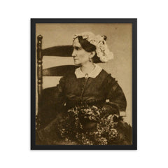 Ann Pamela Cunningham framed print on a plain backdrop in size 16"x20".