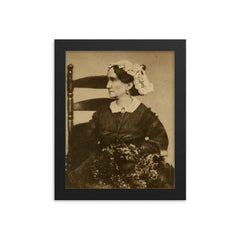 Ann Pamela Cunningham framed print on a plain backdrop in size 8"x10".