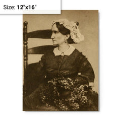 Ann Pamela Cunningham metal print on a plain backdrop in size 12"x16".