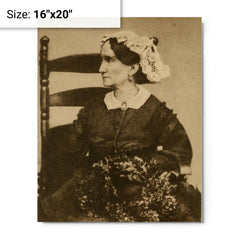 Ann Pamela Cunningham metal print on a plain backdrop in size 16"x20".