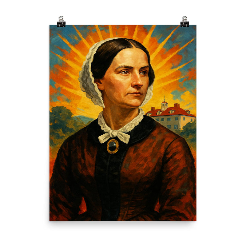 Ann Pamela Cunningham poster on a plain backdrop in size 8