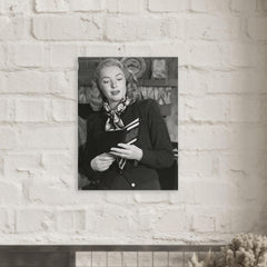 Ann Richards metal print mockup