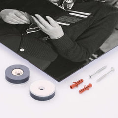 Ann Richards metal print mockup