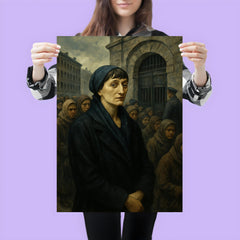 Anna Akhmatova in Leningrad prison queue poster 3